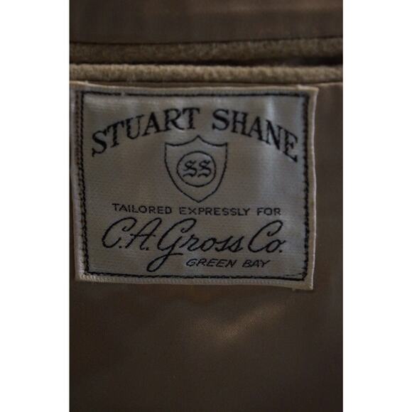 Tan overcoat 100 % Dhalishan Cashmere Over Coat Made USA - Picture 9 of 9